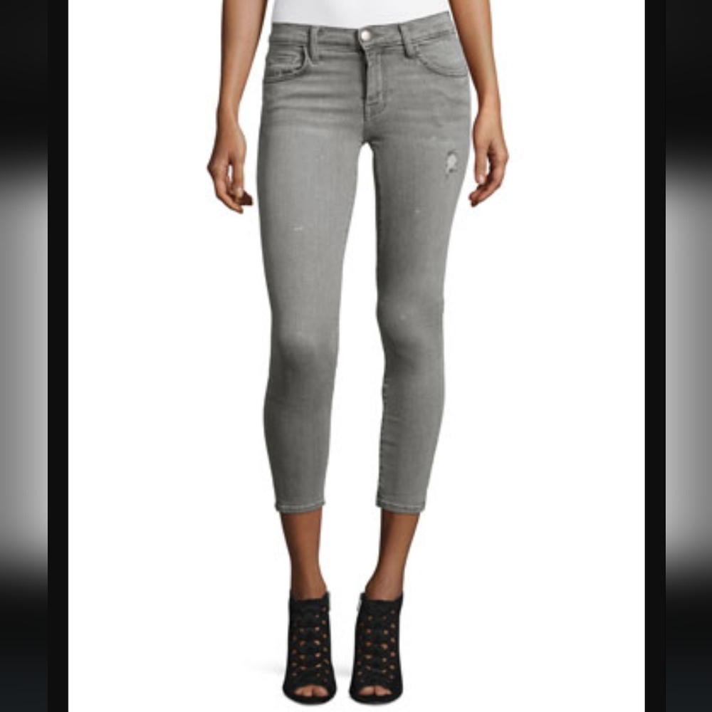 Current Elliott The Stiletto Cropped Sellwood Destroy Skinny Jeans - Size 27